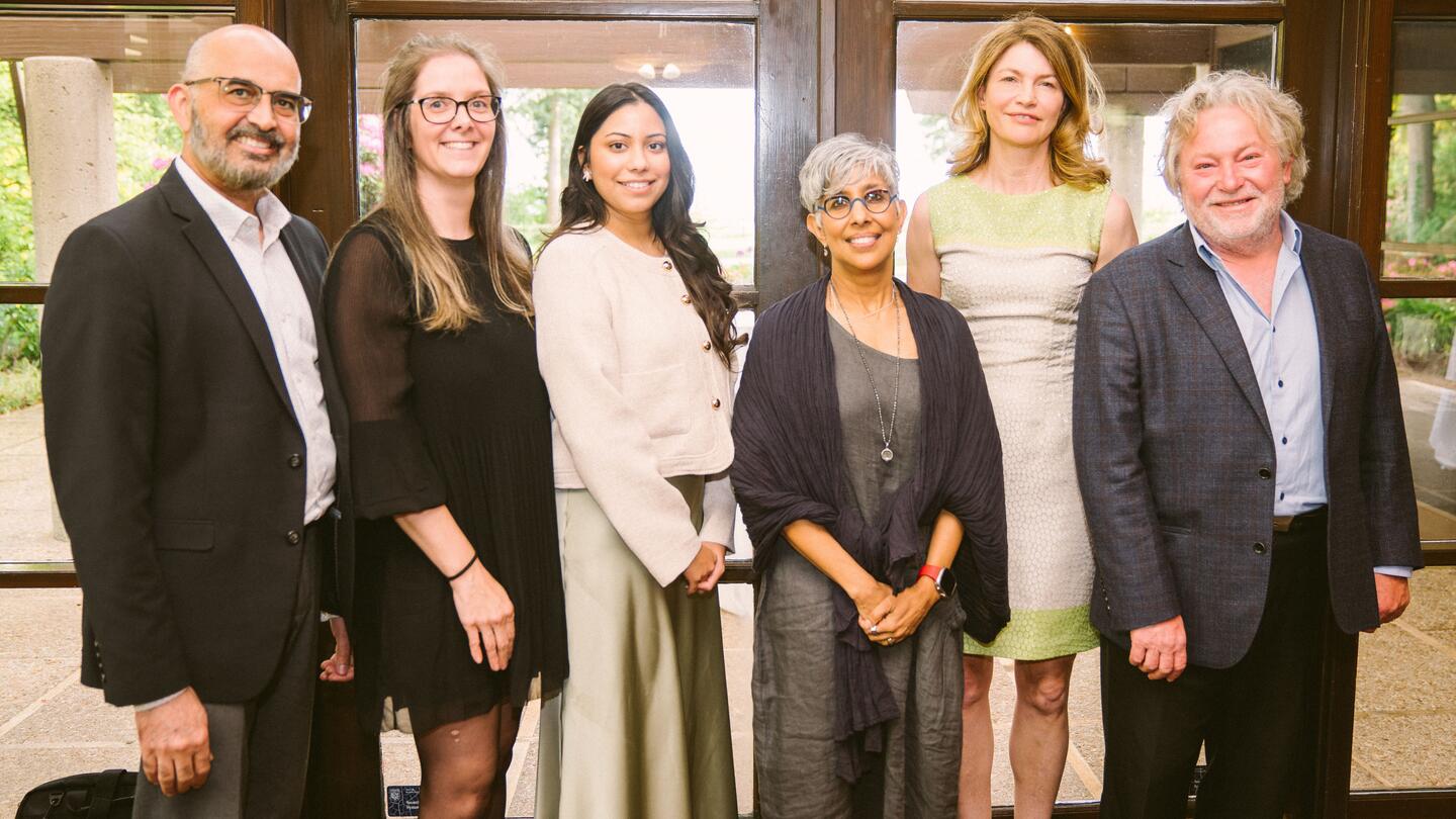 The DOM Innovation team (left to right) Faisal Aziz, Maryana TondoFim, Mehak Sampla, Dr. Anita Palepu, Dr. Kristine Chapman, and Dr. Andrew Ignaszewski